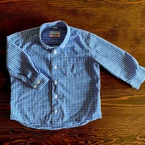 Stassny Kinder 2T Checkered Dress Shirt. 100% Cotton Austrian European Toddler